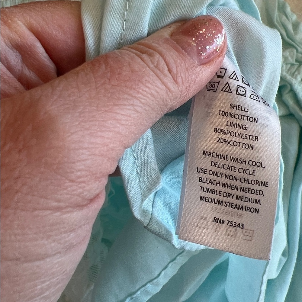 Heirloom Polly Flinders - Light Blue Lace Trim Dress, Swiss Dot,‎ 4T - Picture 7 of 7